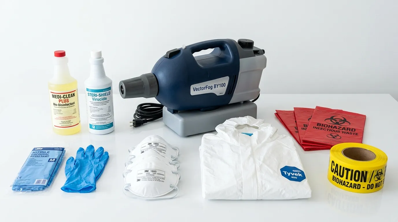 Professional biohazard remediation crew working in West Coon Rapids